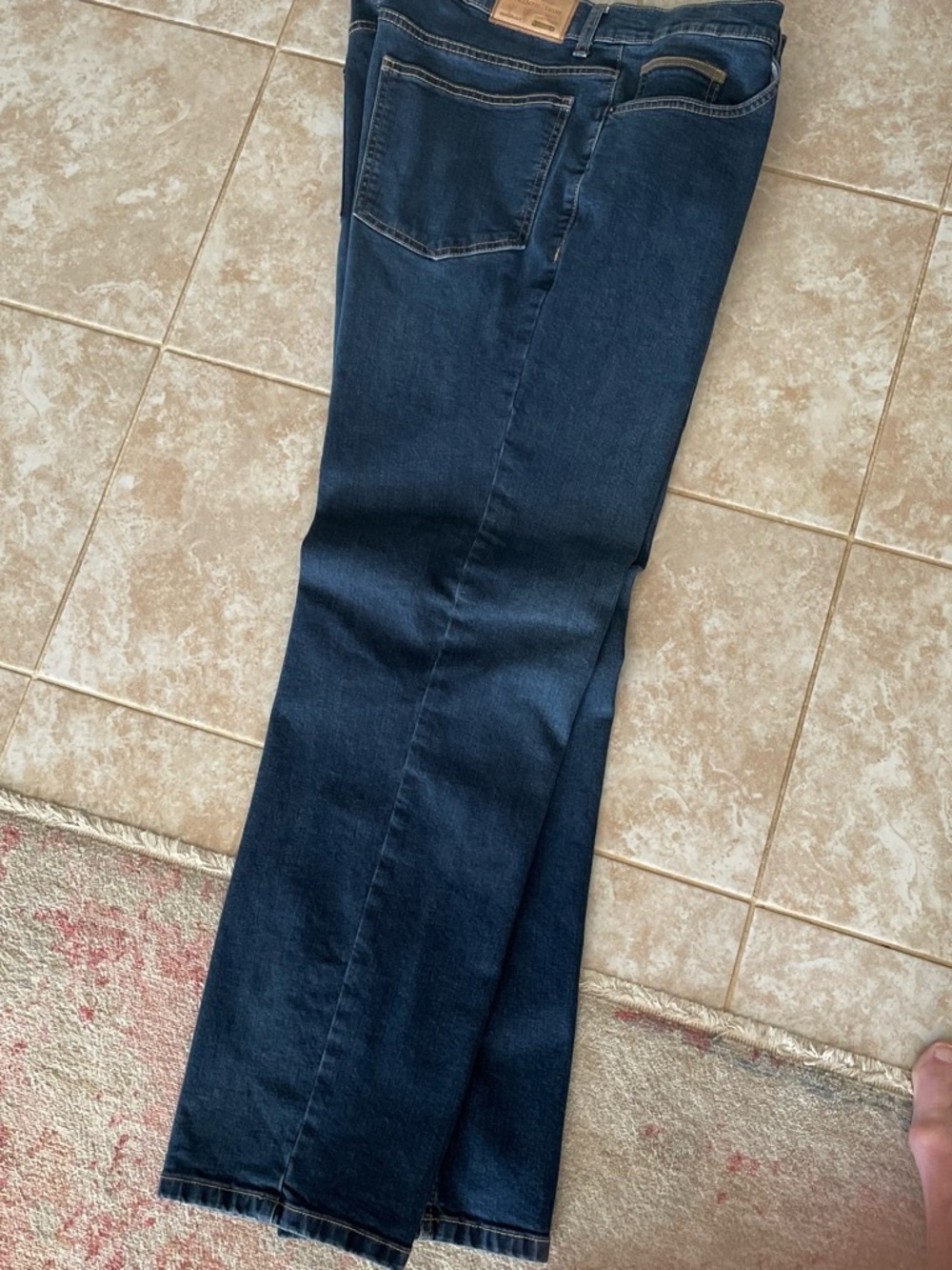 Men's Dark Blue Bootcut Jeans - Brand Unknown